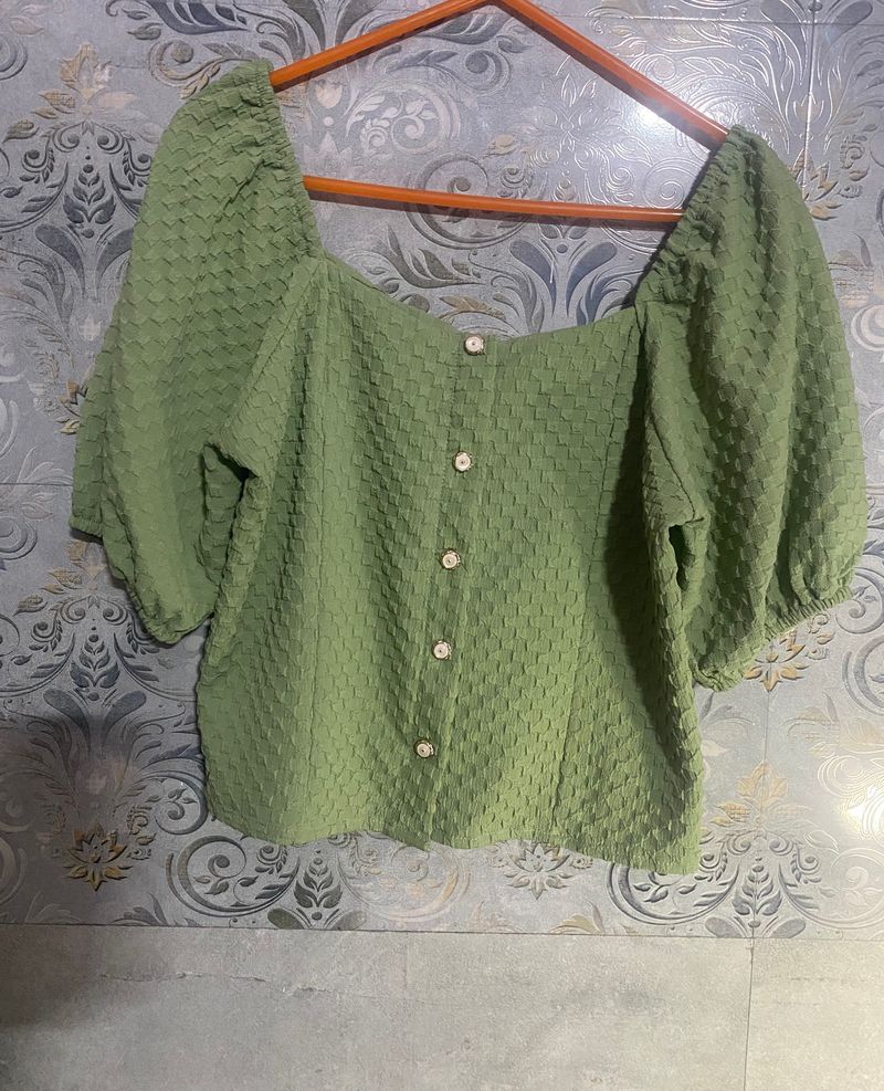 Square Neck Crop Top