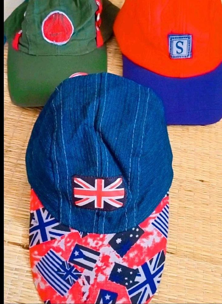 Unique Flag Patchwork Cap Bundle