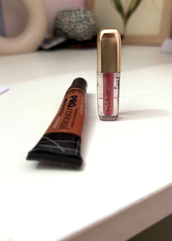 Set Of 2 | Faces Canada Lipstick &amp; Pro Concealer