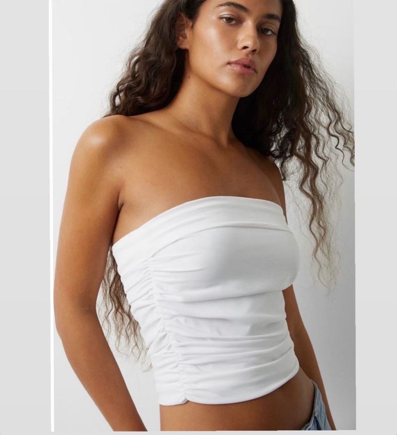 White Bandeau Top 🦢🤍