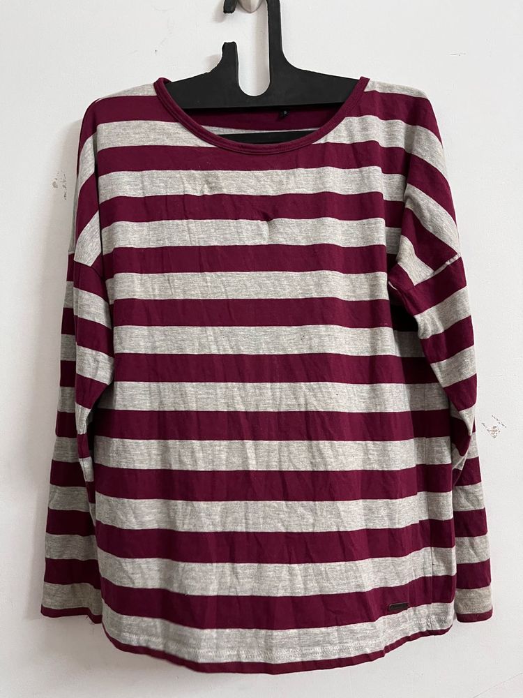 Striped Long Sleeve Top