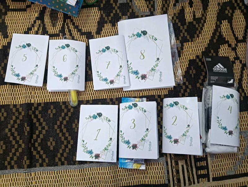 Table Number Cards (1-9)