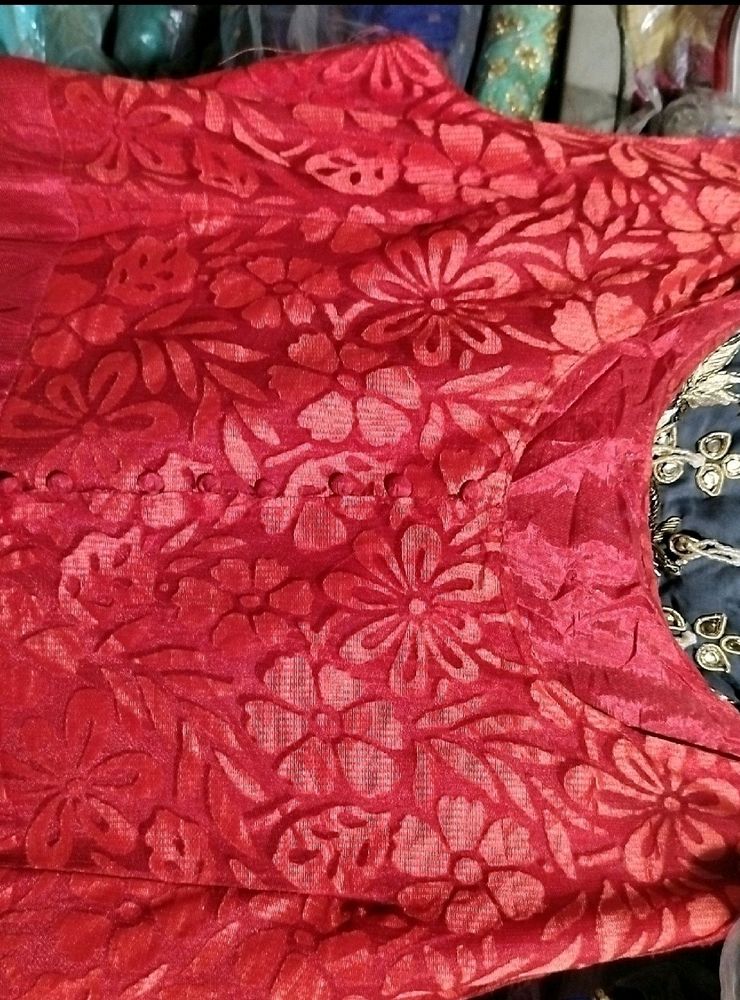 Red Colour Gown