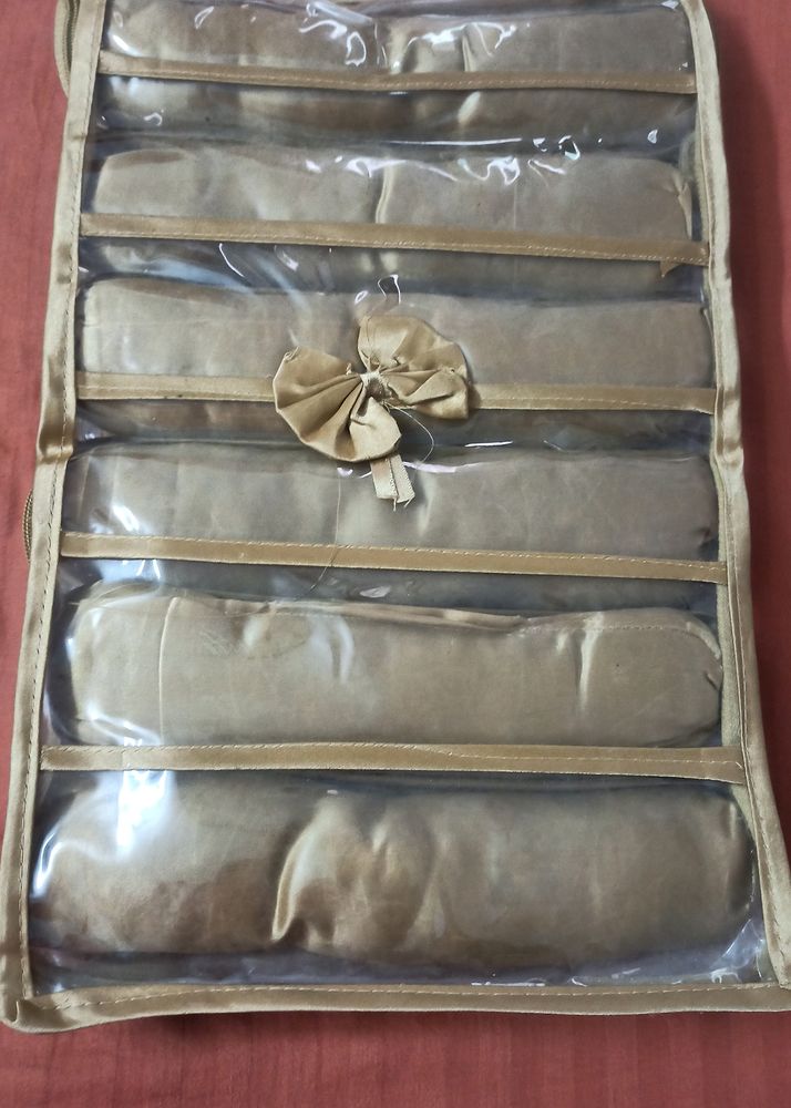Golden 6 Rod Satin Bangles Box