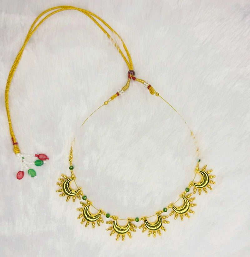 Gold Plated Chandra Necklace