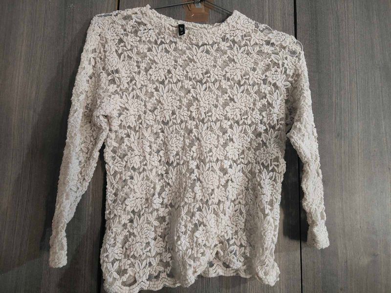 Elegant Lace Long Sleeve Top