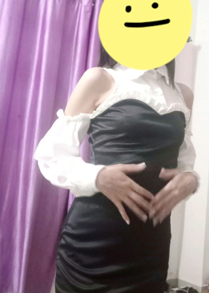 B &amp; W KOREAN DRESS