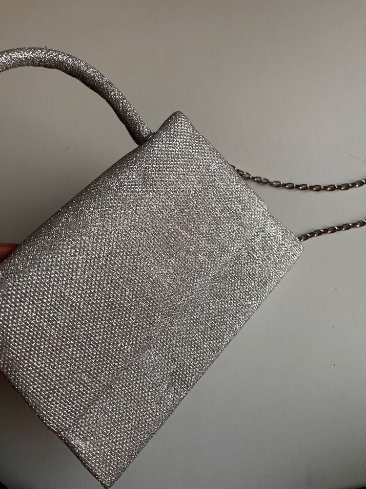 Silver Sling Bag