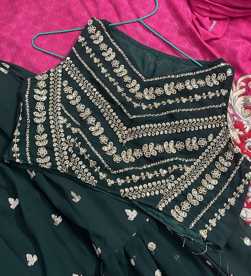 Elegant Green lehenga set with dupatta