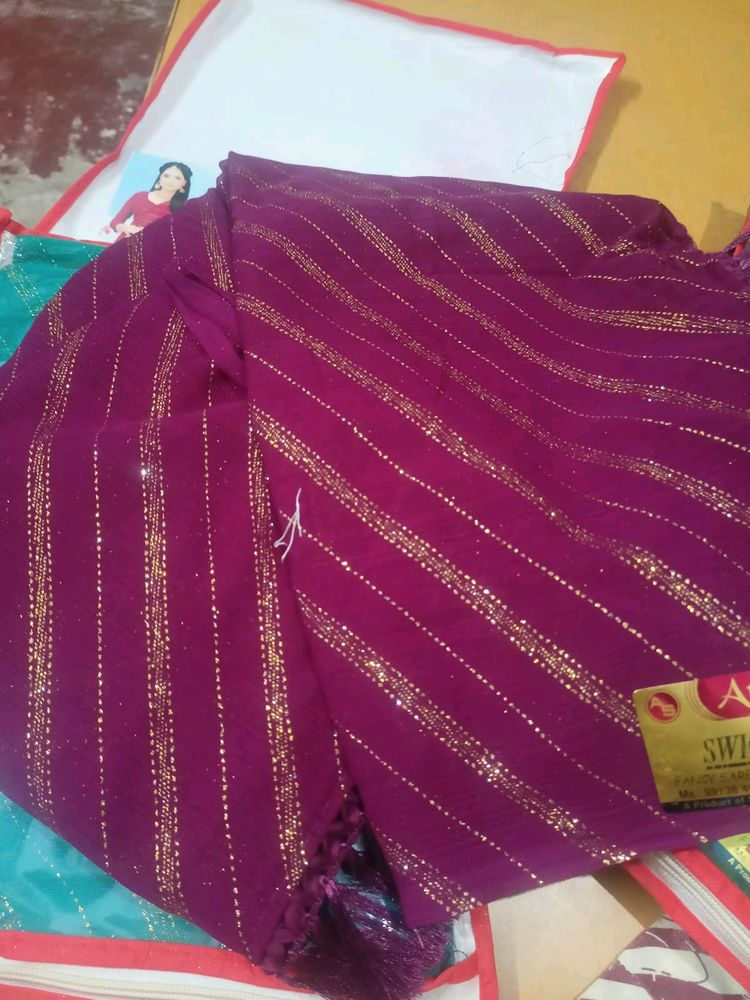 Jamuni Colour Party Wear Saree✨