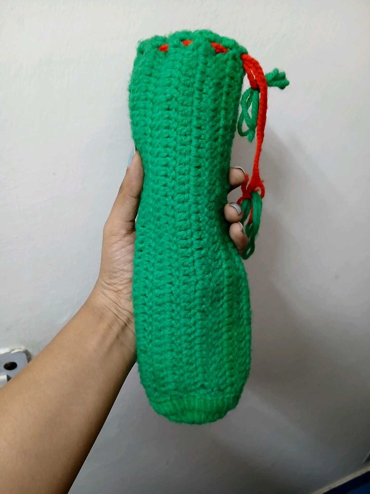 Crochet Drawstring Pouch Multipurpose