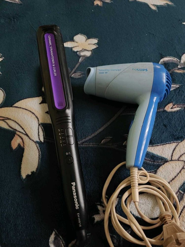 Panasonic Hair Straightener &amp; Philips Hai Dryer