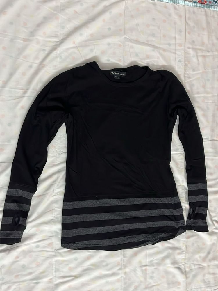 Black Long Sleeve Top