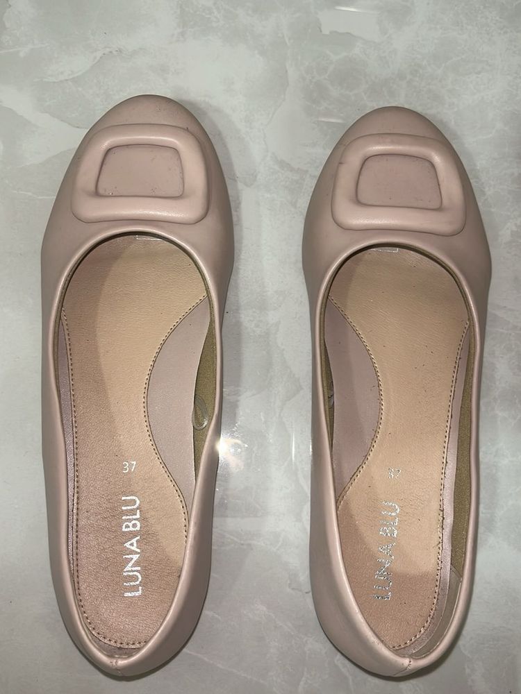 Luna Blu Beige Ballerinas