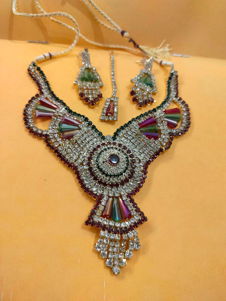 Elegant Crystal Jewelry Set 👑🥰