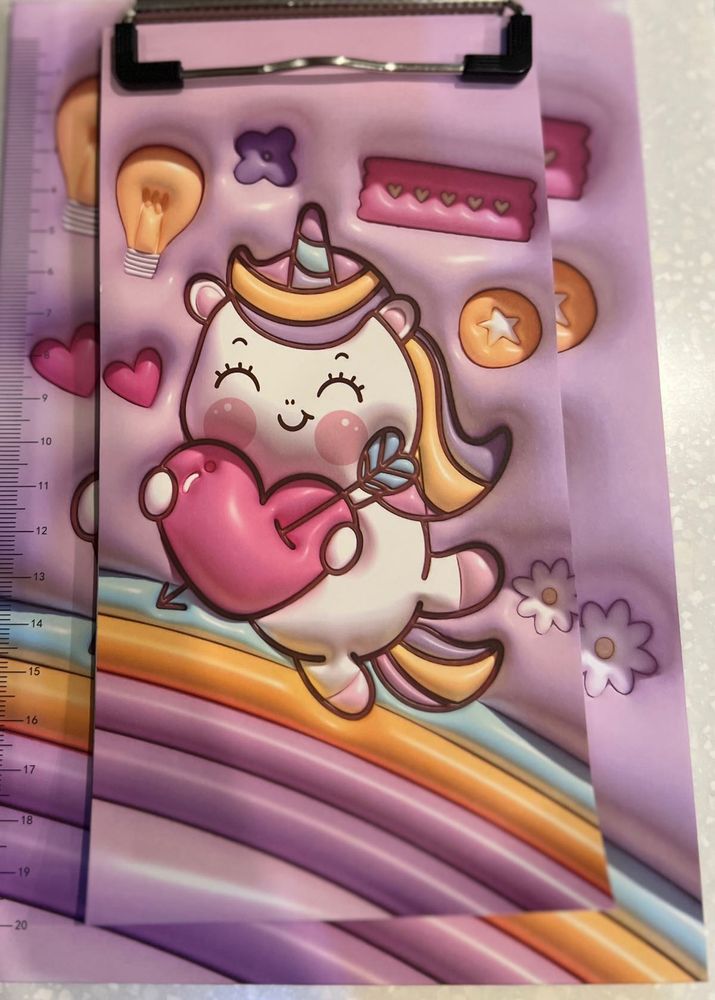 Unicorn Writing Pad And Notepad