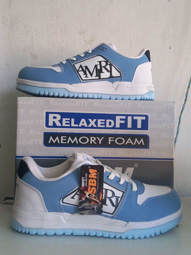 AMRI Blue &amp; White Sneakers Size 6,7,8,9.