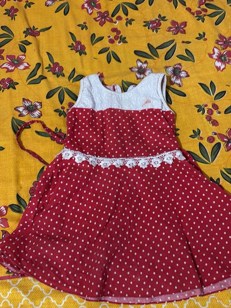 Cute Red Polka Dot Dress