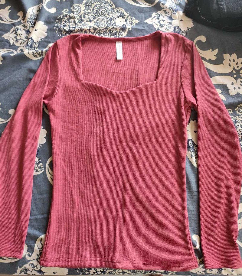 Pink Long Sleeve Top