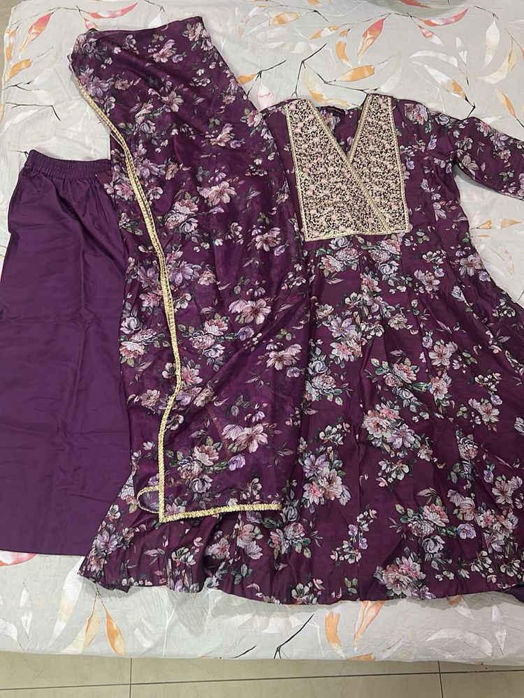 Floral Kurta Set with Dupatta