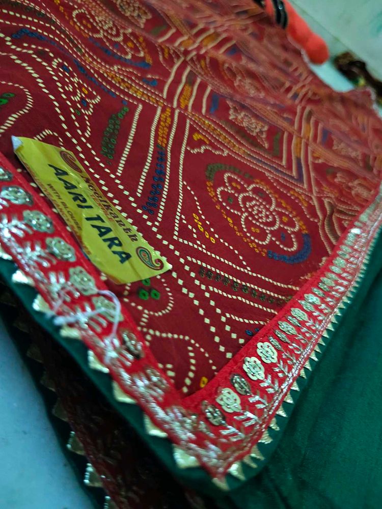 Bandhani Saree With Blouse Piece