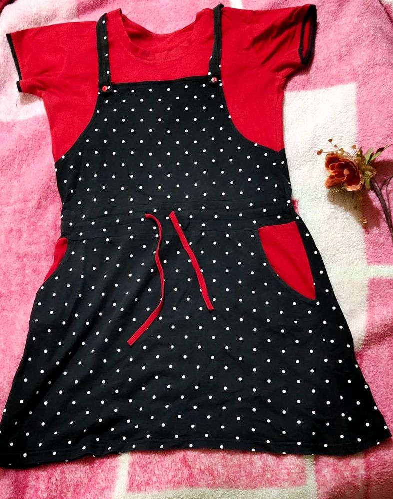 Polka Dot Jumper Dress