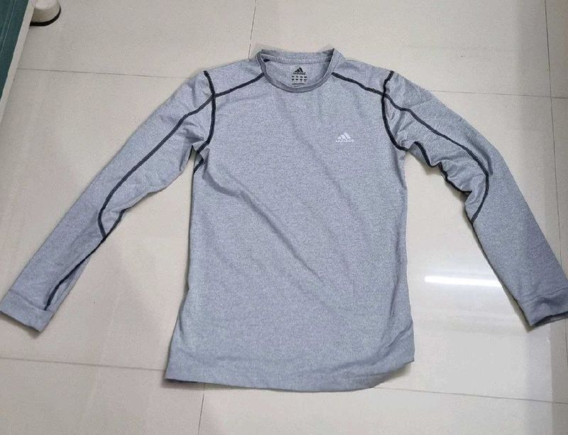 Adidas Gray Long Sleeve Shirt