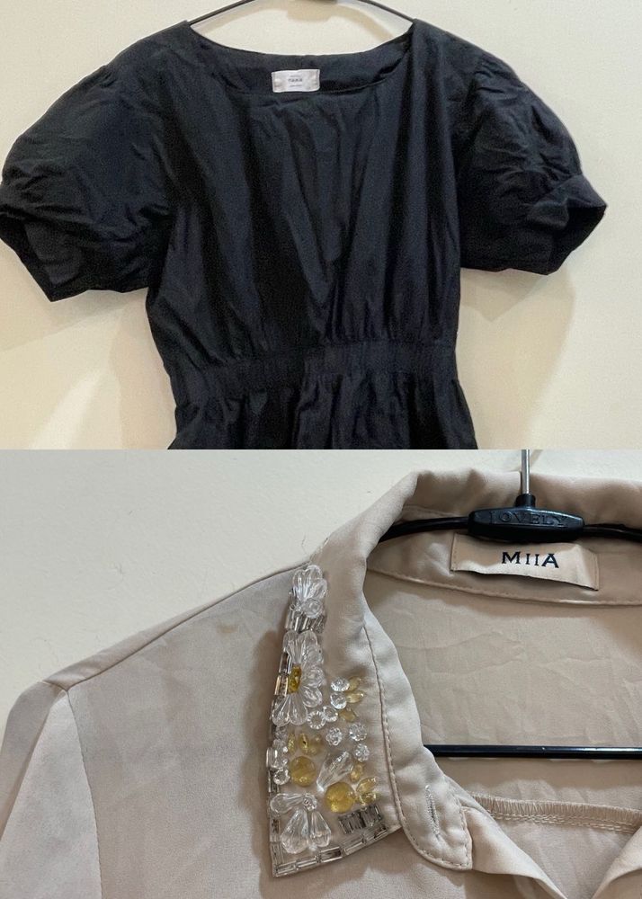 Combo Of Aesthetic Elegant Dress And Shirt
