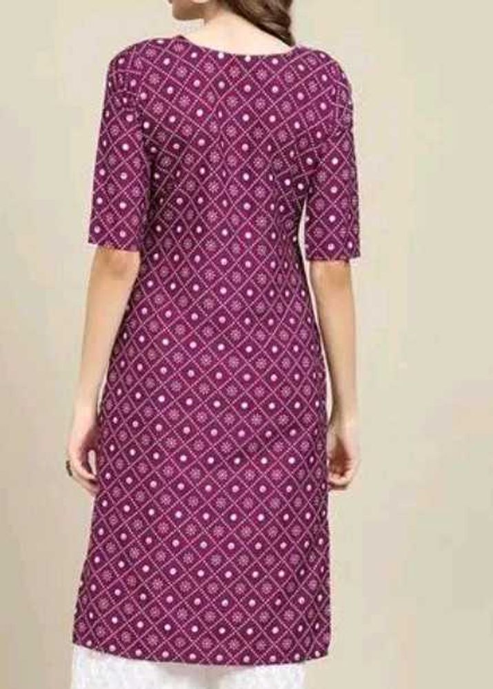 Elegant Purple Printed Kurta and dark blue combo o