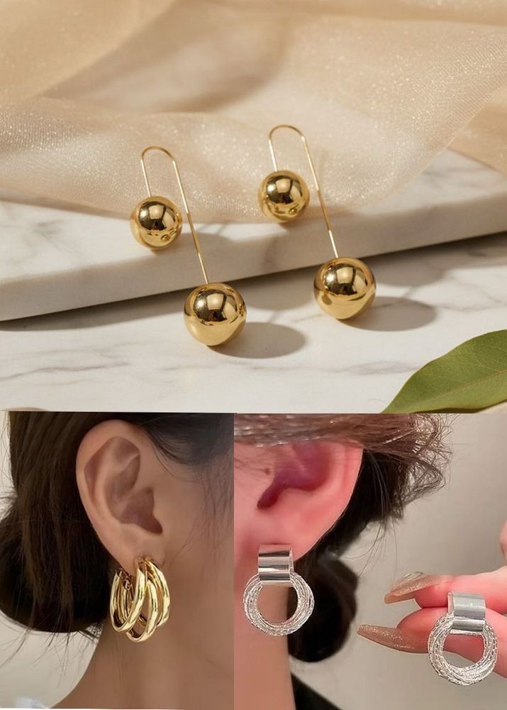 Set of THREE KOREAN EARRINGS🤩
