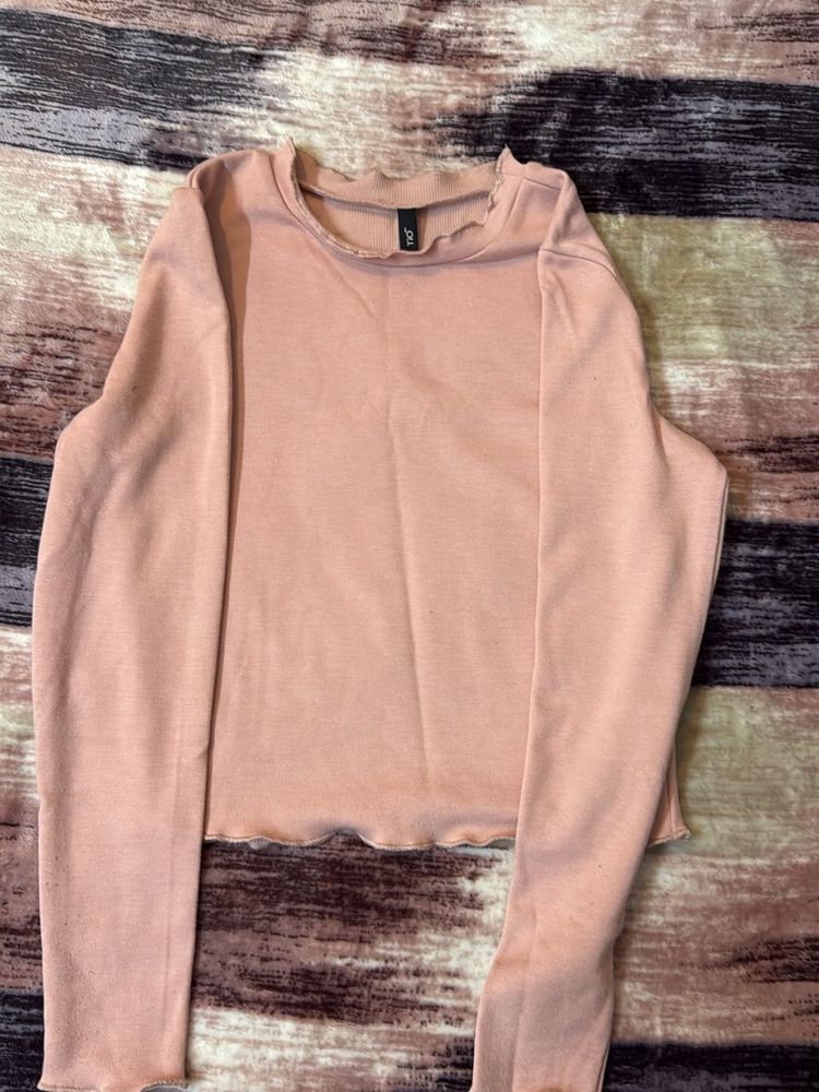 Cute Pink Long Sleeve Top