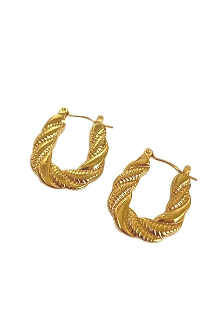 Gold Anti Tarnish Hoop Earrings