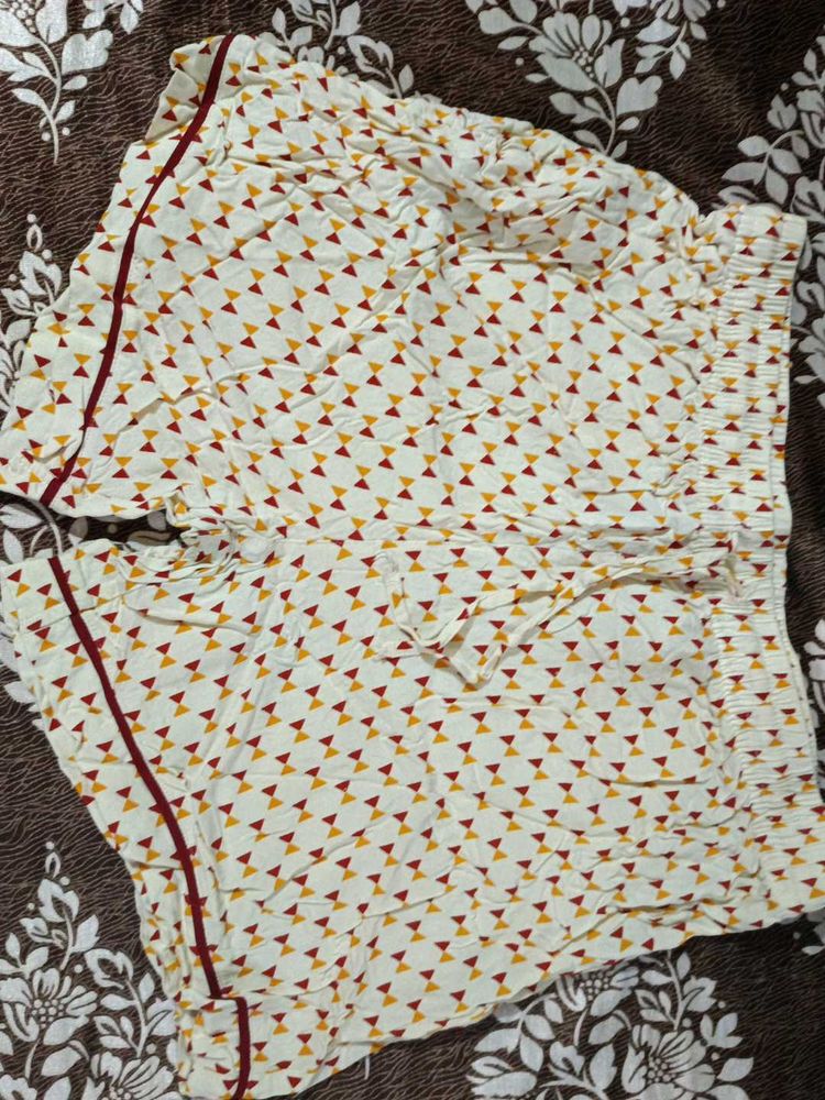 Patterned Casual Shorts