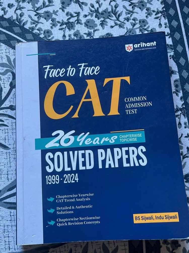 cat book solved paper