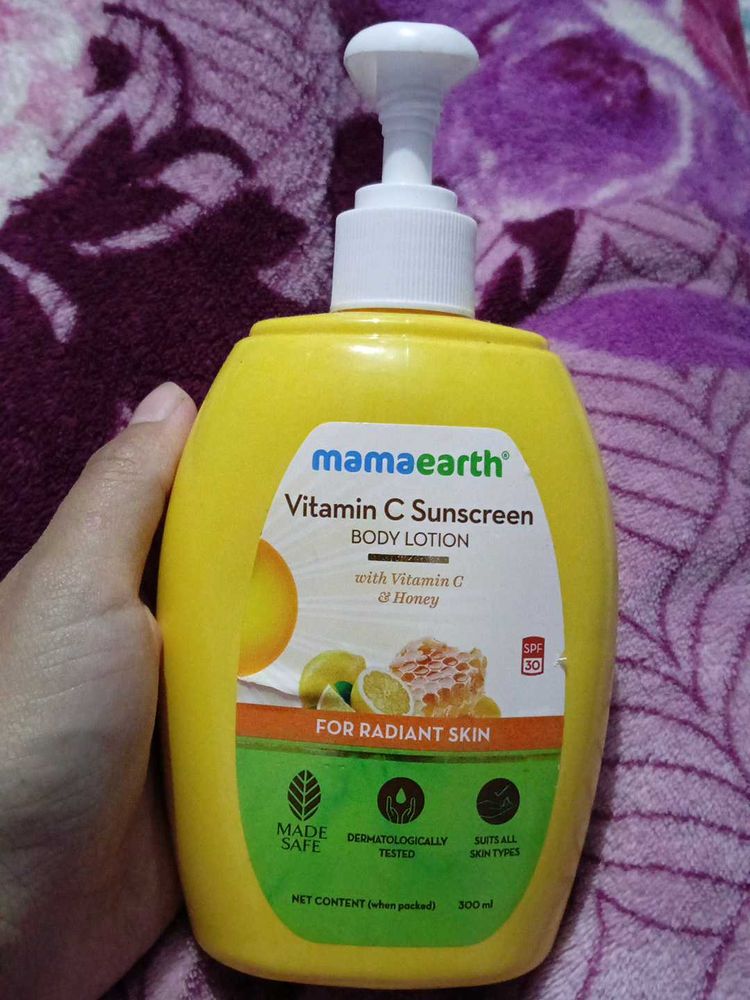 Mamaearth Vitamin C Sunscreen Body Lotion