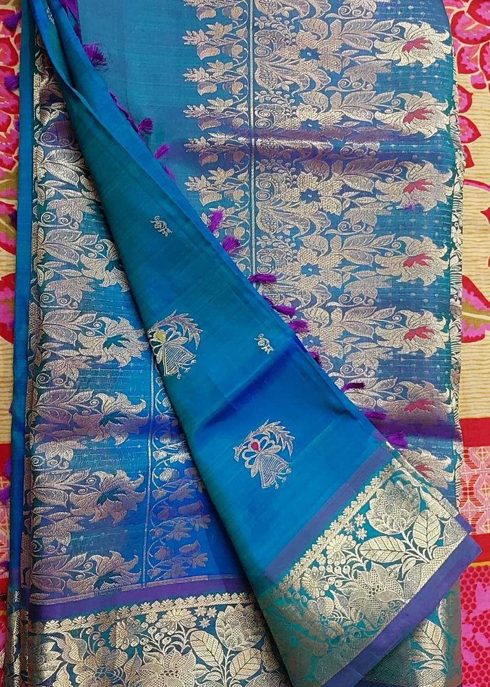 Blue Kanjivaram Silk Saree