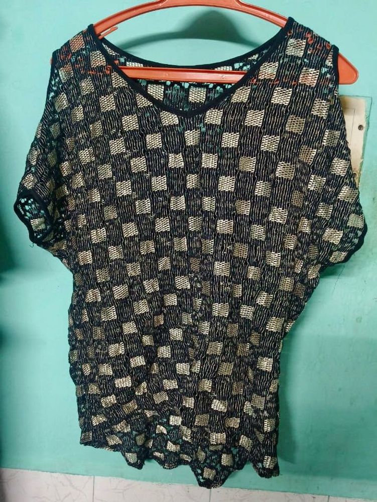 Stylish Black &amp; Gold Top