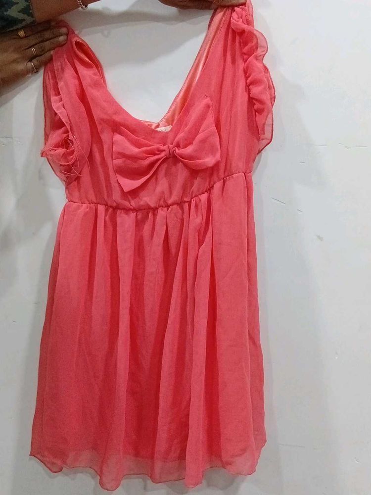Coral Party Dress