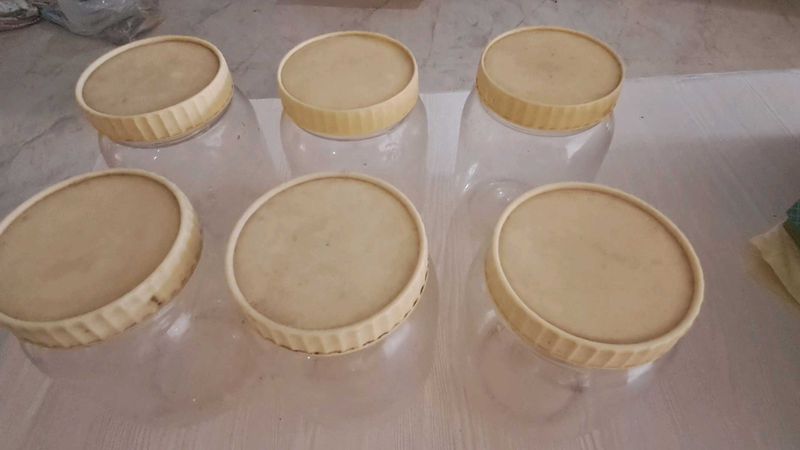 Set of 6 Storage Pet Jars