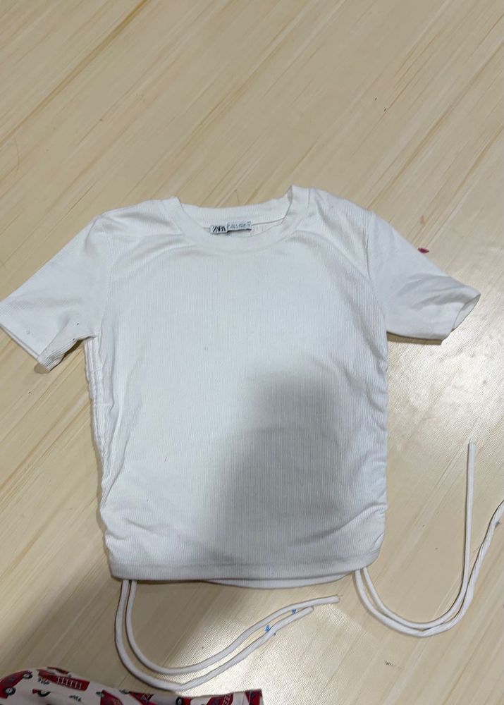 Cute White Zara Top