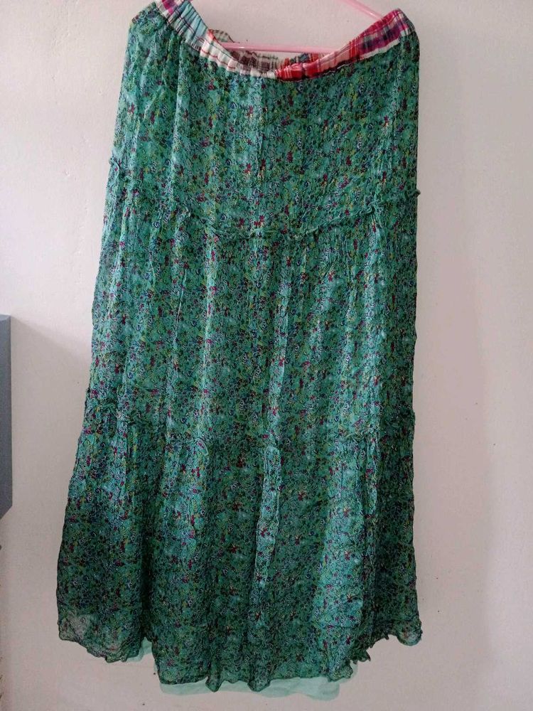 Floral Long Skirt