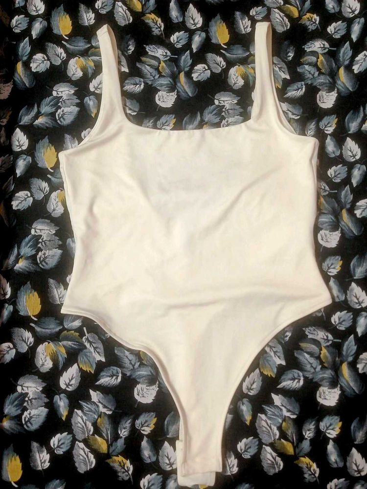 White Bodysuit Top