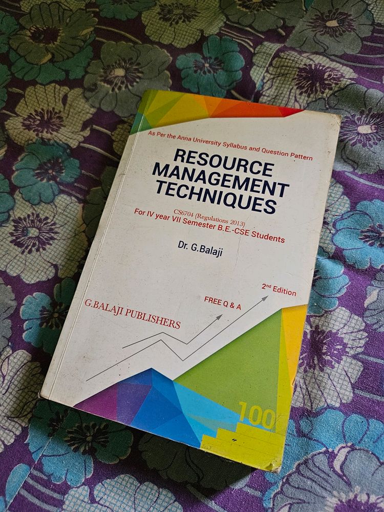 CSE - RESOURCE MANAGEMENT TECHNIQUES