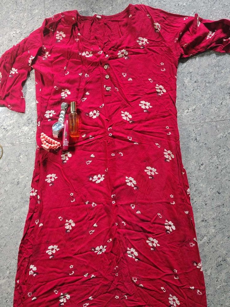 Floral Print Kurta