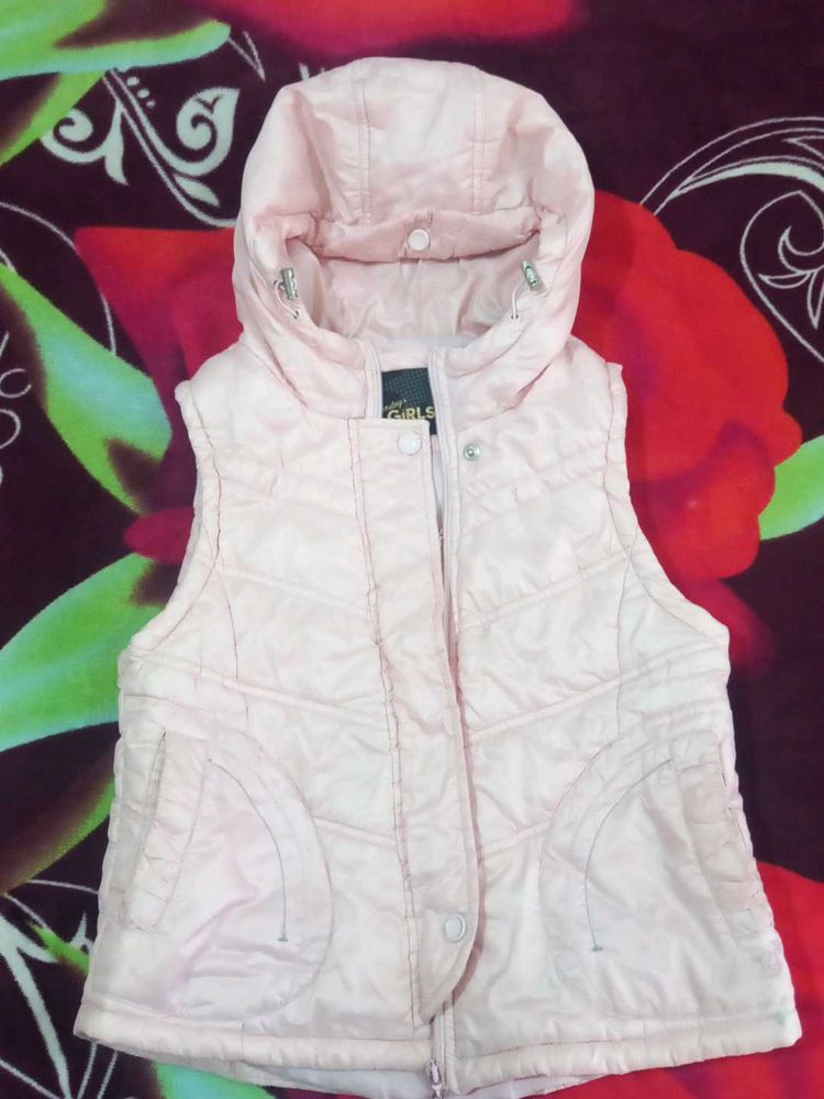 Light Pink Cutsleeve Jacket