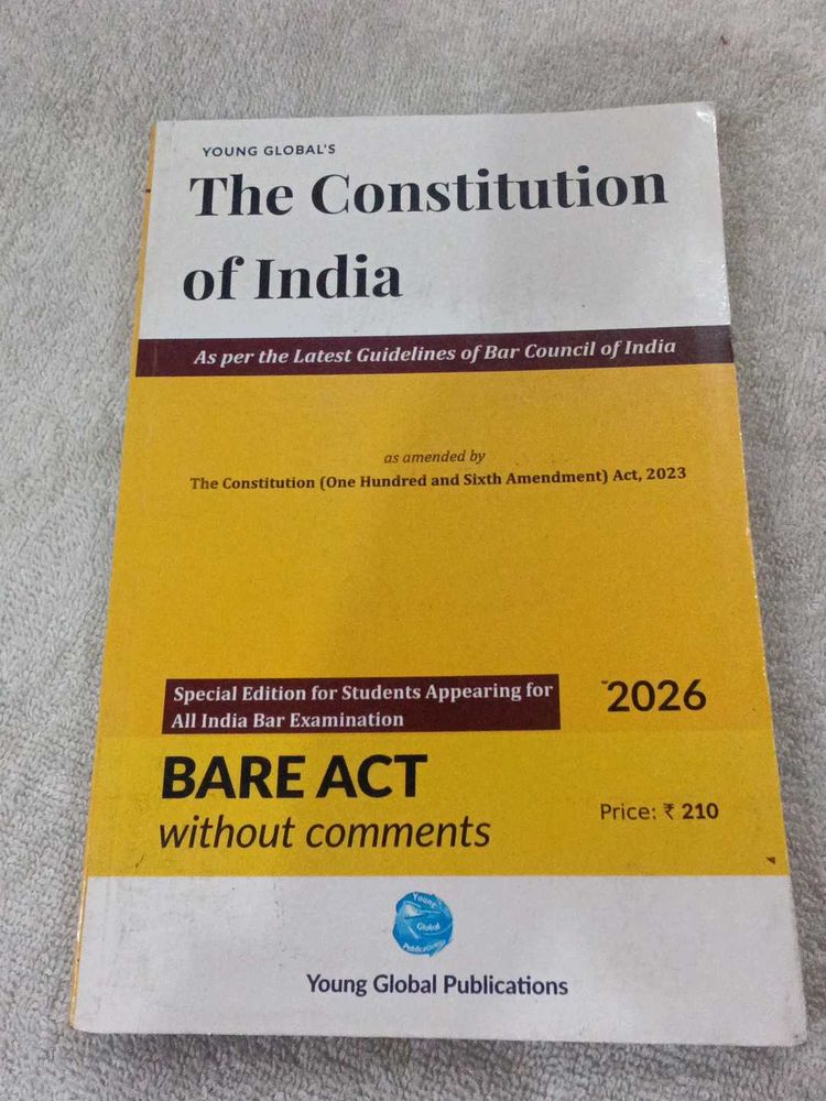 Constitution of India, Bare Act