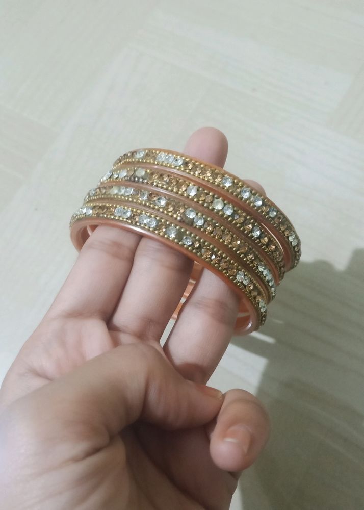 2 Colors  Stone Bangles