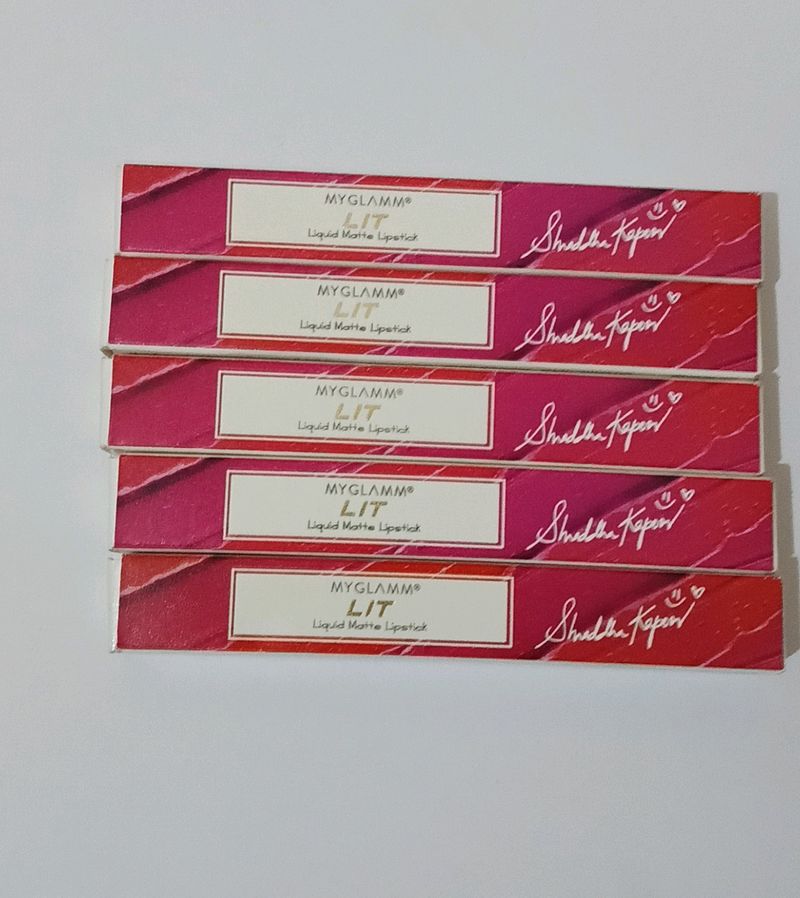 Combo Of 5 Myglamm Lipstick