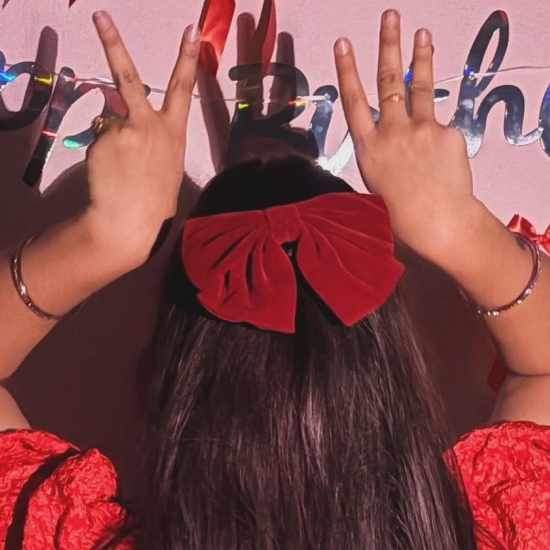 Red Velvet Bow