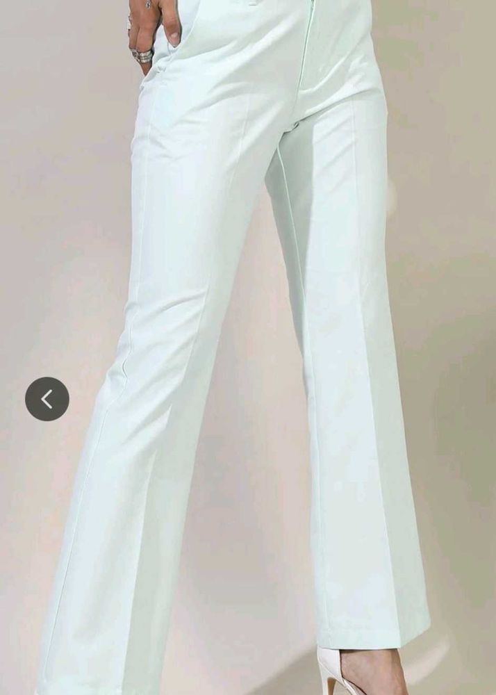 light green/sea green bootcut trouser